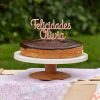 Adornos tartas cake toppers personalizados para cumpleaños felicidades personalizado con el nombre