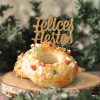 Felices Fiestas cake topper adorno para tartas cake topper Navidad Knots perfecto para decorar tus dulces navideños. ¡Descubre los colores disponibles!