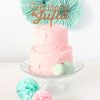 Adorno personalizado para tarta cumpleaños con felicidades nombre