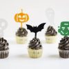 Toda la pandilla de #scaryknots en un set de 5 mini toppers Halloween para dar toque de color a tus cupcakes, magdalenas o mini tartas para tu fiesta.