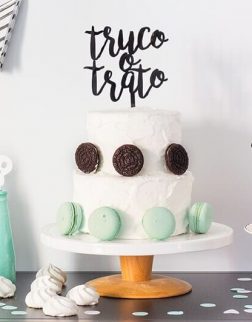 Adornos para tartas cake toppers personalizados knots made with love colección halloween scaryknots