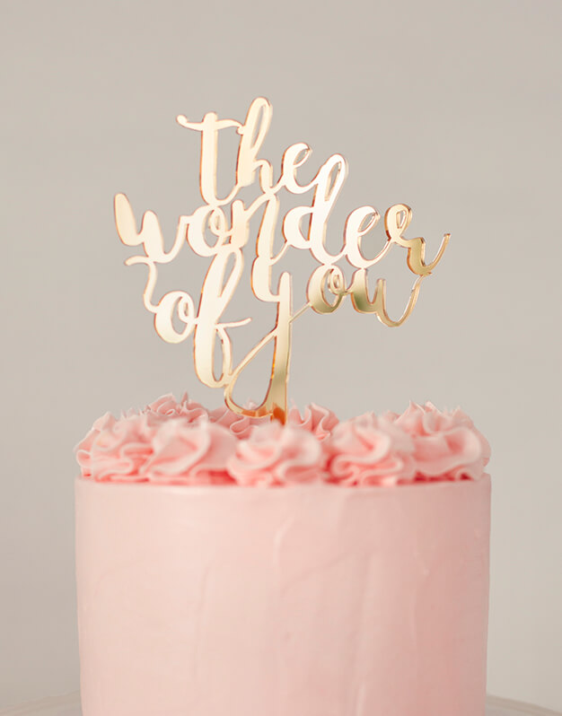 The wonder of you cake topper adorno para tarta de la colección de San Valentin de knots made with love. Para los amantes de Elvis Presley.