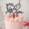 You and I Me and you cake topper adorno para tarta es de la canción más romántica de Wilco. No te pierdas este diseño de la nueva colección Knots made with love.