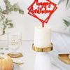 Happy Birthday cake topper adorno para cumpleaños disponible en más de 30 colores. Descubre este adorno para pastel único en knots made with love