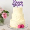 Happy Birthday cake topper adorno para tarta de cumpleaños disponible en más de 30 colores. Descubre este adorno para pastel único en knots made with love