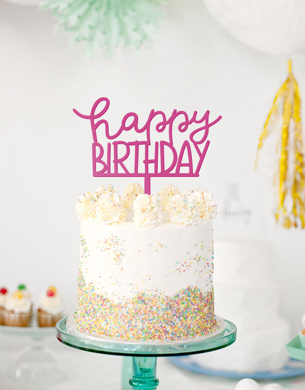Tartas de Cumpleaños Topper Decoración de Pastel de Cumpleaños 16pcs Decoración para Tarta Happy Birthday Adornos Tartas para Fiesta de Cumpleaños Cake Topper 