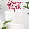 Happy New Year cake topper cake topper perfecto para felicitar el año a nuestros seres más queridos con este topper internacional de Knots made with love.