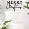 Merry Christmas cake topper en inglés adorno para tarta perfecto para felicitar la Navidad a nuestros seres más queridos. Diseño exclusivo Knots made with love.