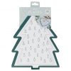 Servilletas papel Árbol de Navidad blanco y negro son perfectas para decoraciones monocromáticas de estilo nórdico. ¡Descubrelo!