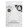 Servilletas papel Árbol de Navidad blanco y negro son perfectas para decoraciones monocromáticas de estilo nórdico. ¡Descubrelo!