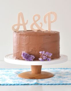 CAKE TOPPER | Iniciales Script
