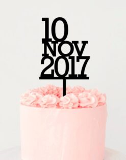 CAKE TOPPER | Fecha Cake Topper