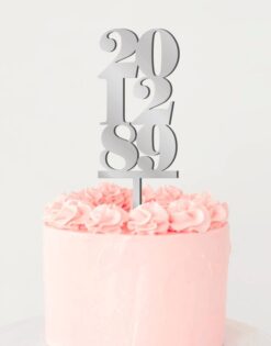 CAKE TOPPER | Fecha Dígitos Topper
