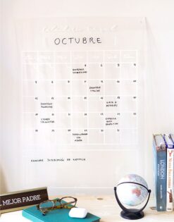 CALENDARIO MENSUAL | Vertical transparente o espejo
