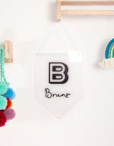 BANDEROLA con Inicial y Nombre