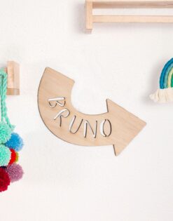 CARTEL | Flecha con Nombre para la Pared