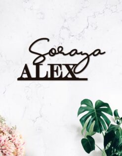 CARTEL | Nombres personalizados boda