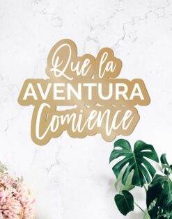 Que la aventura comience cartel