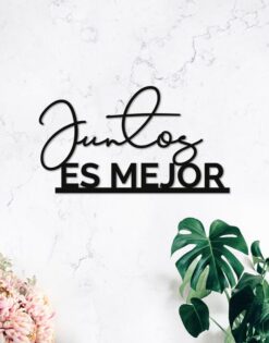 CARTEL | Juntos es mejor boda - Silueta
