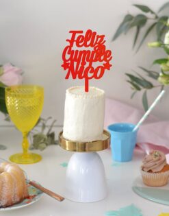 CAKE TOPPER | Feliz Cumple Nombre