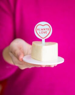 Mini toppers LOVE HEARTS 6 uds