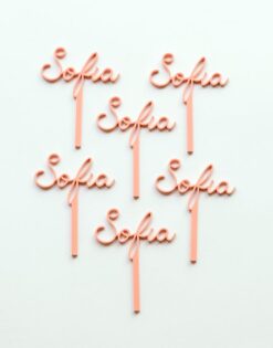 Pack 12 Mini Toppers para mini cupcakes