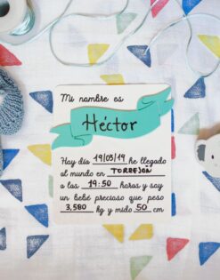 Placa de Nacimiento Rellenable