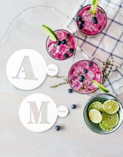 POSAVASOS PLANTILLA | Personalizado con Inicial