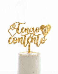 CAKE TOPPER | Tengo el Corazón Contento