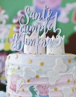 CAKE TOPPER | Cumpleaños Doble Nombre y Edad
