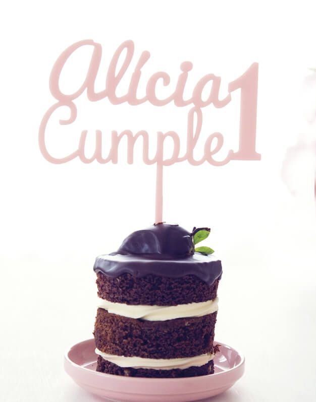 CAKE TOPPER | Nombre Cumple Edad
