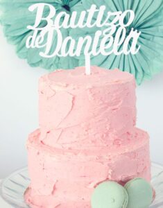CAKE TOPPER | Bautizo Nombre