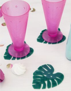 Set 4 posavasos hoja