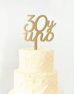 CAKE TOPPER | Decena Dígito y Unidad Letras
