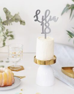 CAKE TOPPER | Nombre Edad