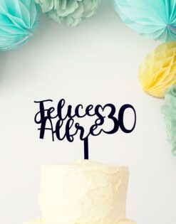 CAKE TOPPER | Felices Edad Nombre Script