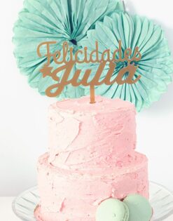 CAKE TOPPER | Felicidades Nombre