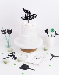 CAKE TOPPER | Feliz Halloween gorro bruja