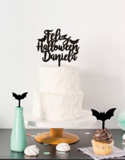 CAKE TOPPER | Feliz Halloween personalizado NOMBRE