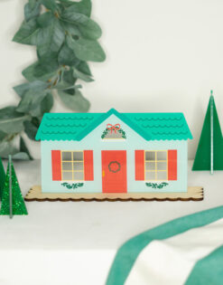 Casita de Navidad Verde