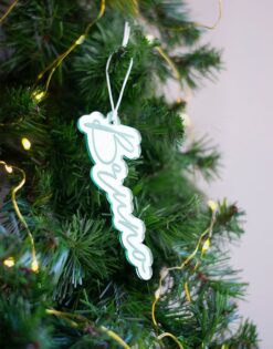 ADORNO | Etiqueta de Navidad Personalizado 1 Nombre Script