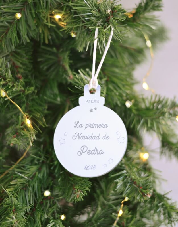 ADORNO | Personalizado primera Navidad Naviknots
