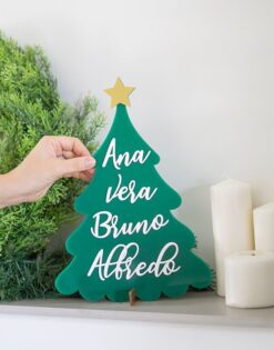 ÁRBOL DE NAVIDAD | Familiar con nombres relieve