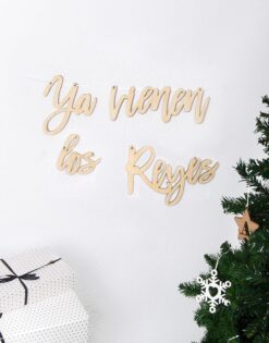 Cartel Guirnalda Ya Vienen Los Reyes