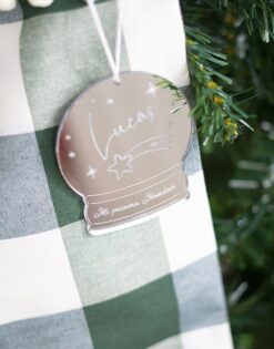 ADORNO | Primera Navidad Bola de Nieve nombre