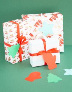 Set 6 etiquetas navideñas para regalo