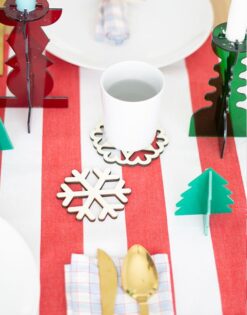 Set 6 posavasos Copo de Nieve