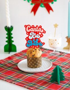Cake topper Canta Ríe Bebe Navidad
