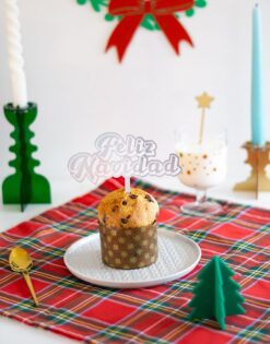 Cake topper Feliz Navidad 70s