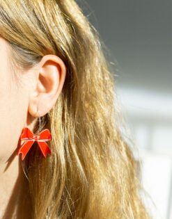 Pendientes Navideños Lazo